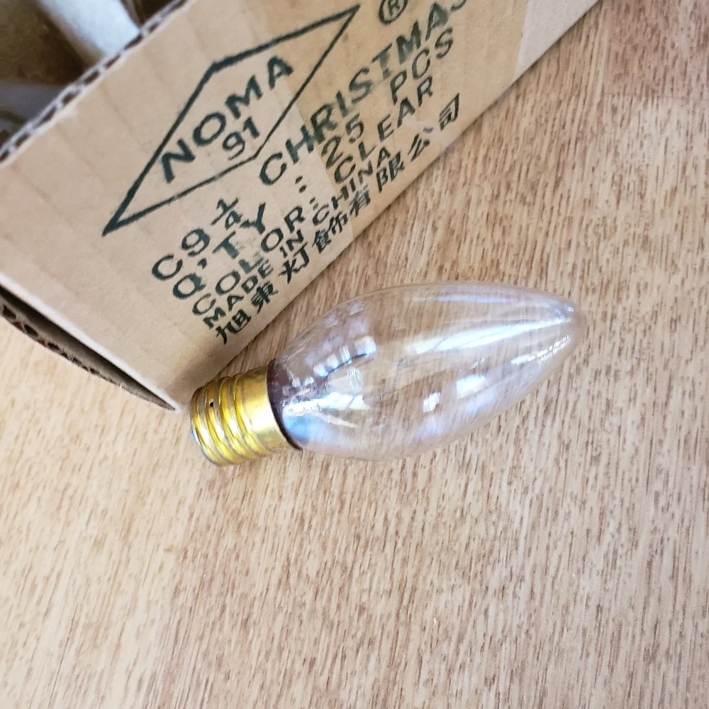 47 clear Christmas bulbs electric Christmas light bulbs new